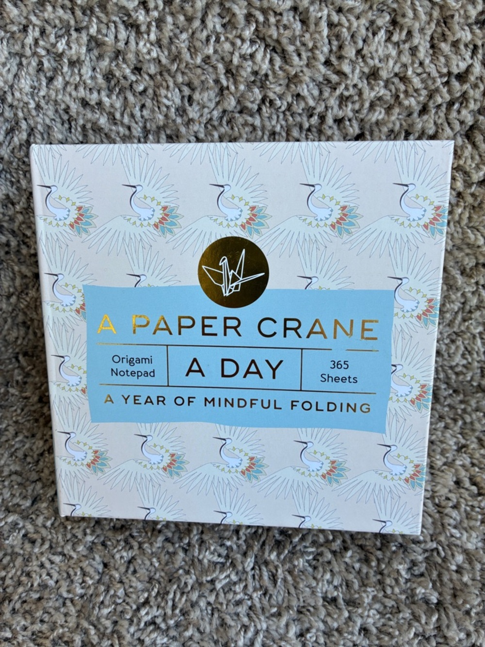 NEW Chronicle Books Crane Origami Notepad - A Paper Crane A Day